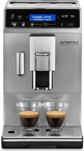 Kaffeevollautomat Autentica Cappuccino ETAM29.660.SB - Superkompakt - nur 19,5 cm breit LatteCremaMilchsystem, Kegelmahlwerk 13-stufig, automatische Reinigung