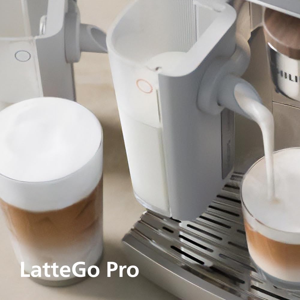 Wählen Sie eines von 20 köstlichen Kaffeerezepten auf dem LatteGo 5500. Vom Milchkaffee bis zum erfrischenden Eiskaffee. LatteGo macht seidig weichen Schaum