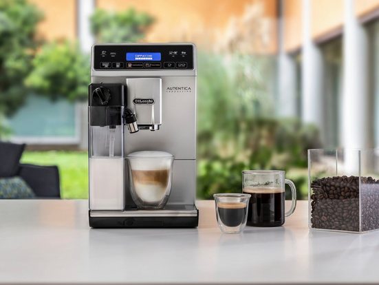 Kaffeevollautomat Autentica Cappuccino ETAM29.660.SB - Superkompakt - nur 19,5 cm breit LatteCremaMilchsystem, Kegelmahlwerk 13-stufig, automatische Reinigung