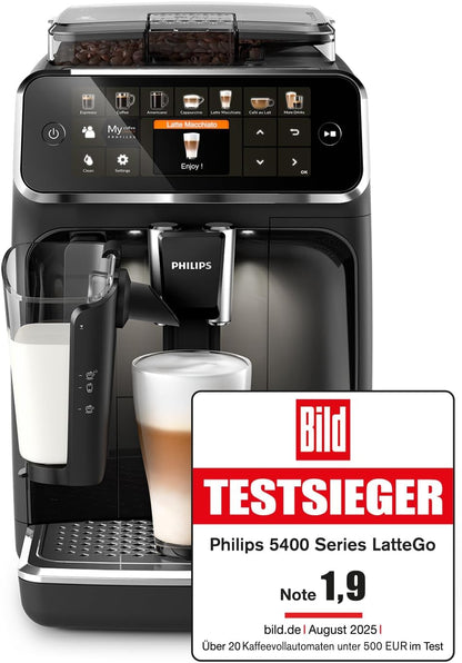 Wählen Sie eines von 20 köstlichen Kaffeerezepten auf dem LatteGo 5500. Vom Milchkaffee bis zum erfrischenden Eiskaffee. LatteGo macht seidig weichen Schaum