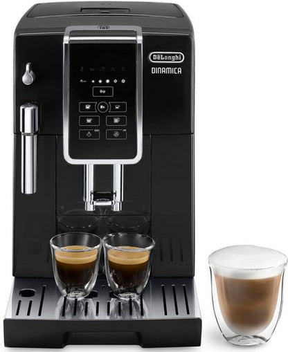 Dinamica ECAM358.15.B Kaffeevollautomat mit Long Coffee Funktion für Filterkaffee, Milchaufschäumdüse, 300g Bohnenbehälter und automatischer Reinigung in Schwarz