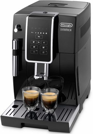 Dinamica ECAM358.15.B Kaffeevollautomat mit Long Coffee Funktion für Filterkaffee, Milchaufschäumdüse, 300g Bohnenbehälter und automatischer Reinigung in Schwarz