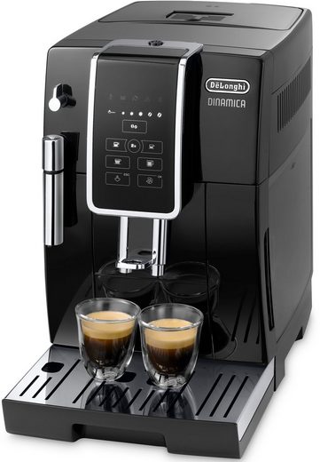 Dinamica ECAM358.15.B Kaffeevollautomat mit Long Coffee Funktion für Filterkaffee, Milchaufschäumdüse, 300g Bohnenbehälter und automatischer Reinigung in Schwarz