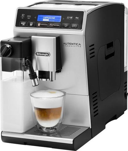 Kaffeevollautomat Autentica Cappuccino ETAM29.660.SB - Superkompakt - nur 19,5 cm breit LatteCremaMilchsystem, Kegelmahlwerk 13-stufig, automatische Reinigung