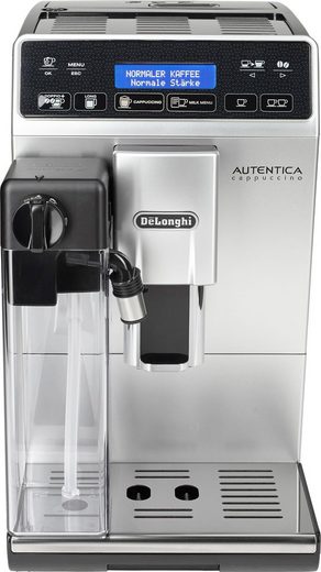 Kaffeevollautomat Autentica Cappuccino ETAM29.660.SB - Superkompakt - nur 19,5 cm breit LatteCremaMilchsystem, Kegelmahlwerk 13-stufig, automatische Reinigung
